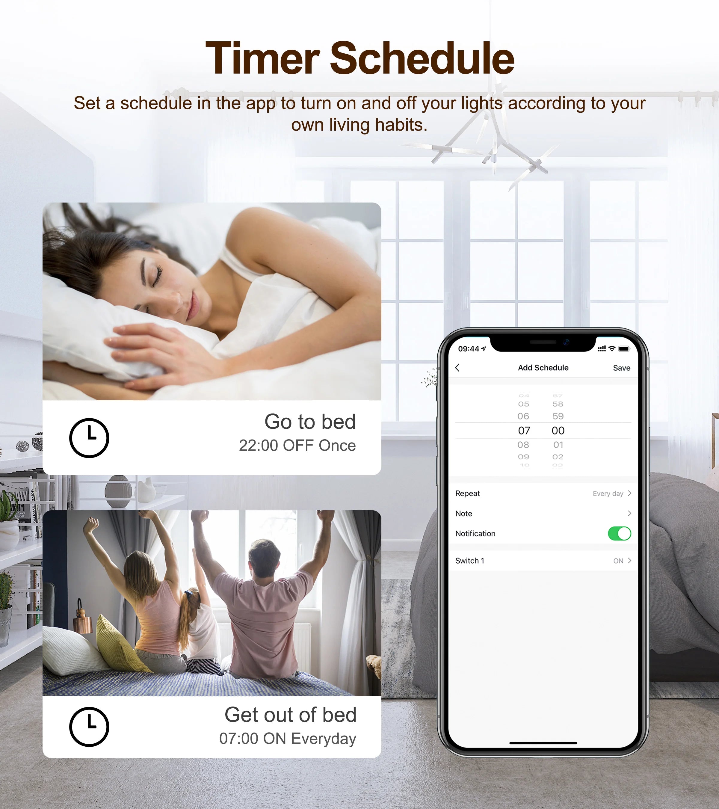 GIRIER Tuya ZigBee 3.0 Switch Module 10A Smart Home DIY Breaker 1 2 3 4 Gang Supports 2 Way Control Works with Alexa Google Home