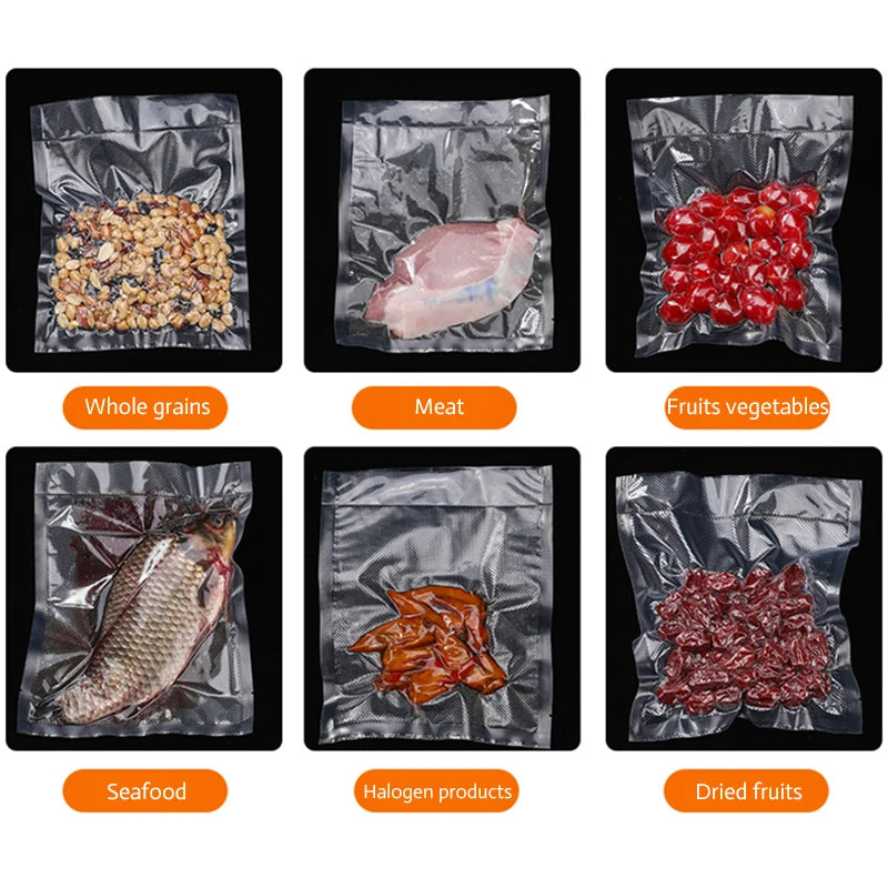 Electric Vacuum Sealer Machine For Food Storage With 10pcs Free Food Saver Bags Automatic Vacuum Sealer Packaging Machine