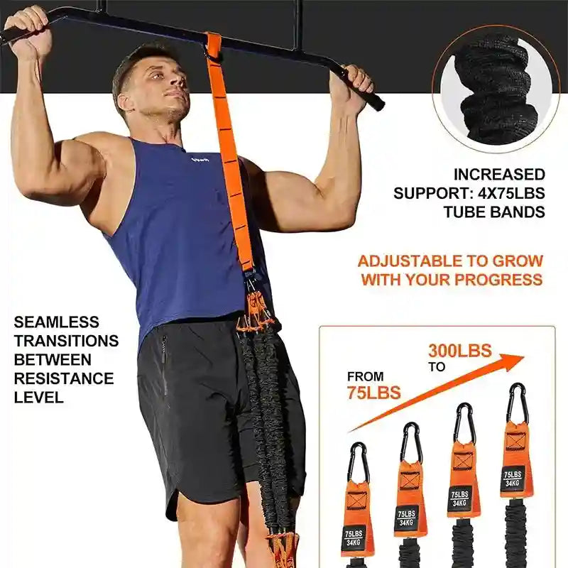 Resistance Bands Set - Durable Professional Home Gym Training Gear Tidesmit