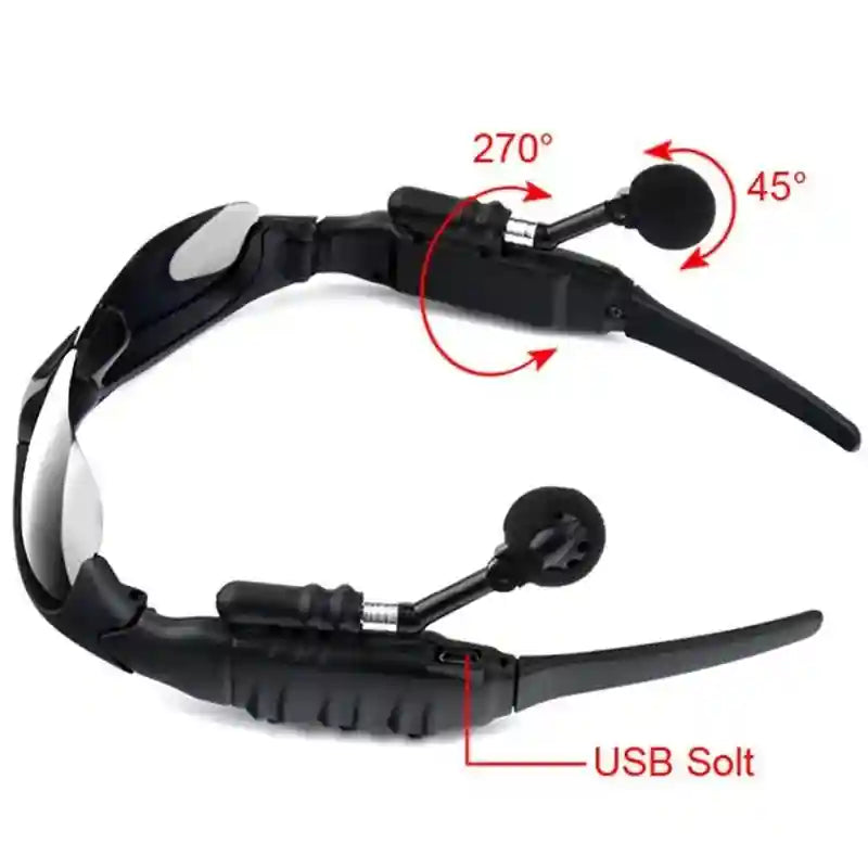 BTS01 Wireless Bluetooth Music Sunglasses - Polarized Sports Eyewear Tidesmit