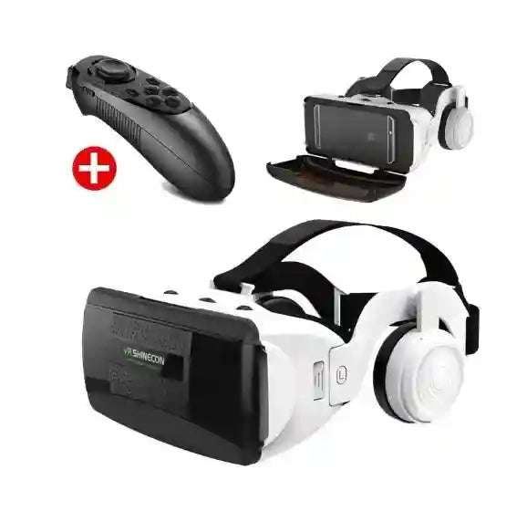 VR Headset for Smartphone - Wireless G06E Model with Controller Tidesmit