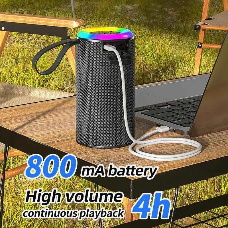 Portable Bluetooth Speaker with RGB LED and Deep Bass Subwoofer My Store