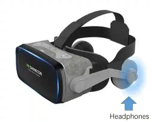 VR Headset with Remote G07E - Immersive Mobile Smart Glasses Black Tidesmit
