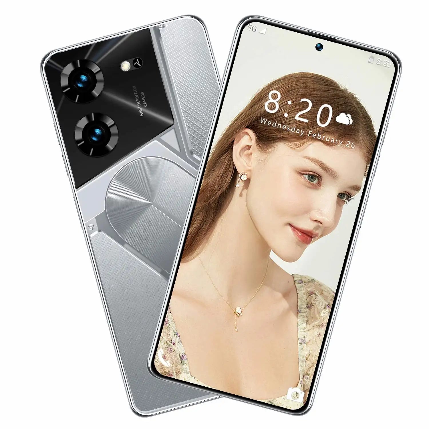 Android 5G Smartphone 7.3 Inch 1TB 16GB RAM Black - Unlocked Mobile Tidesmit