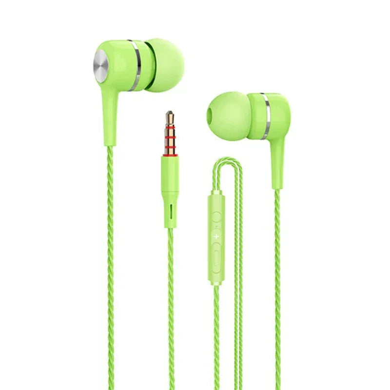 Wired 3.5mm Earbuds with Deep Bass Mic Stereo Sound - Tidesmit Tidesmit