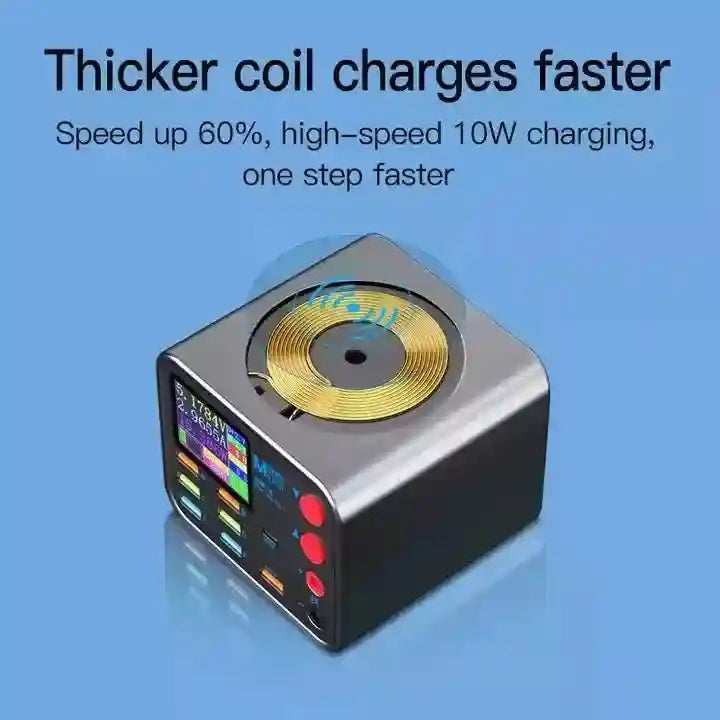 8-Port Fast Wireless Charging Station - Dianba No.1 Qi Certified Tidesmit