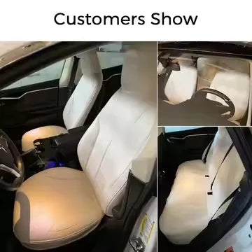 High-End Custom Napa Leather Car Seat Covers Full Set for Tesla Model 3/Y/S/X Wholesale Interior Accessories Elegant Protector
