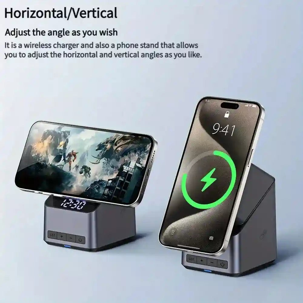 3-in-1 Wireless Charging Station - Qi Certified Multi-Device Fast Charger Tidesmit