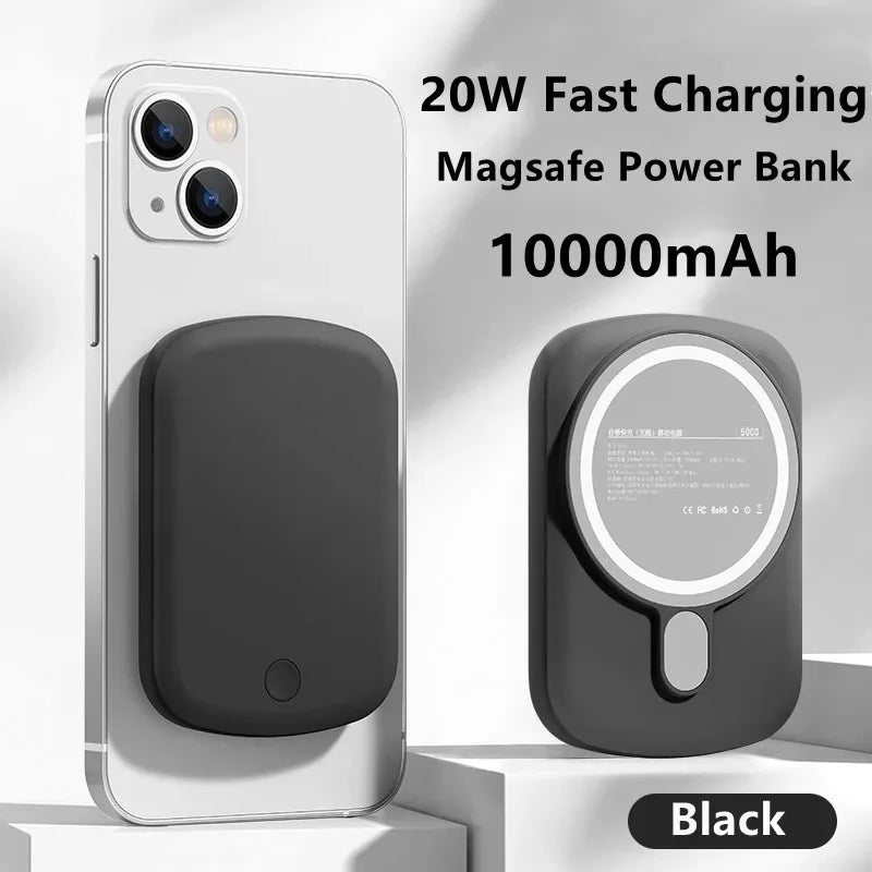 Magnetic Wireless Power Bank 10000mAh Fast Charger for iPhone Tidesmit