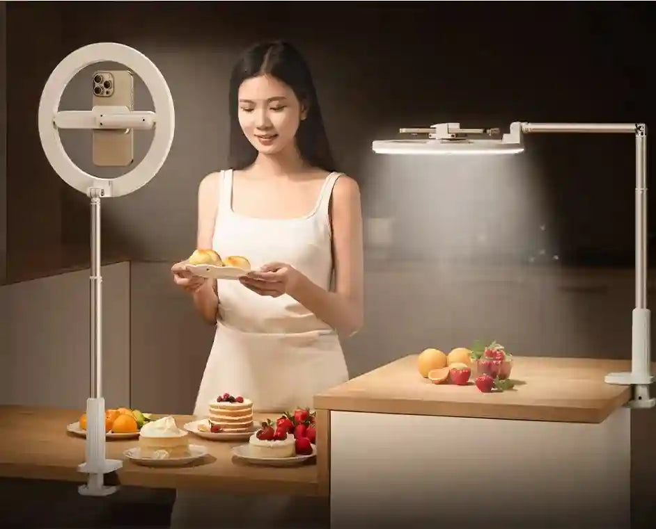 Tidesmit LED Ring Light with Stand for Mobile Content Creation Gray R6 Tidesmit