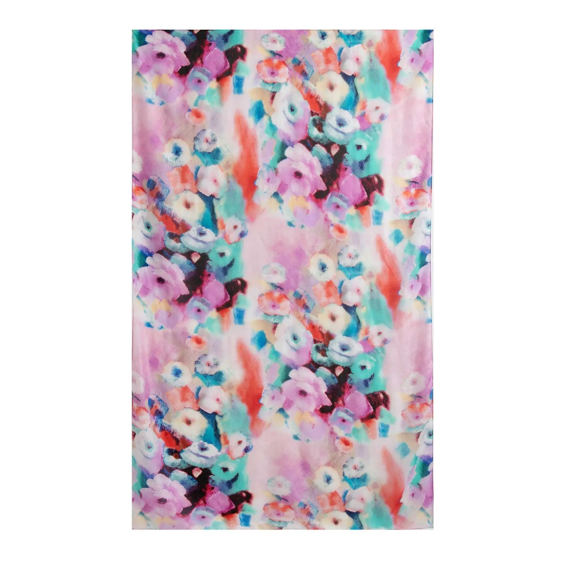 Carefully Selected Hangzhou Silk Scarf Women Long Mulberry Silk Shawl Ink-wash Peony Print Vintage Style Premium Feel Spring