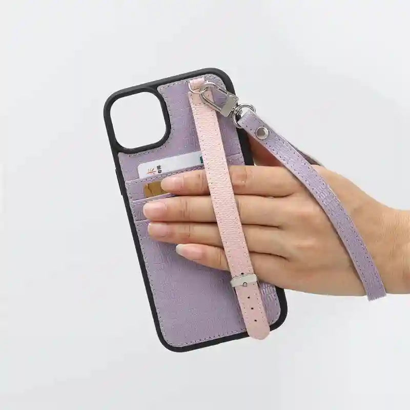 Crossbody Phone Case for iPhone 14 with Card Slot - Slim Shock-Absorbing Cover Tidesmit