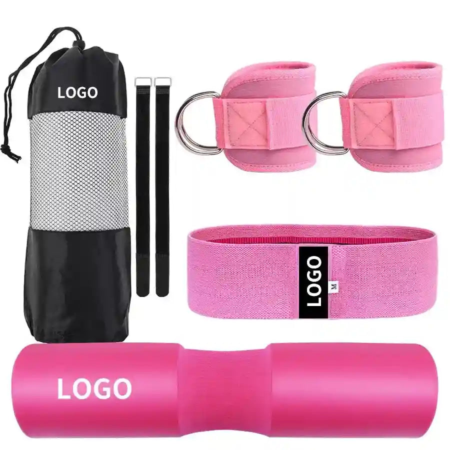 Barbell Pad Set with Carry Bag - 7 Piece Home Gym Accessory Tidesmit