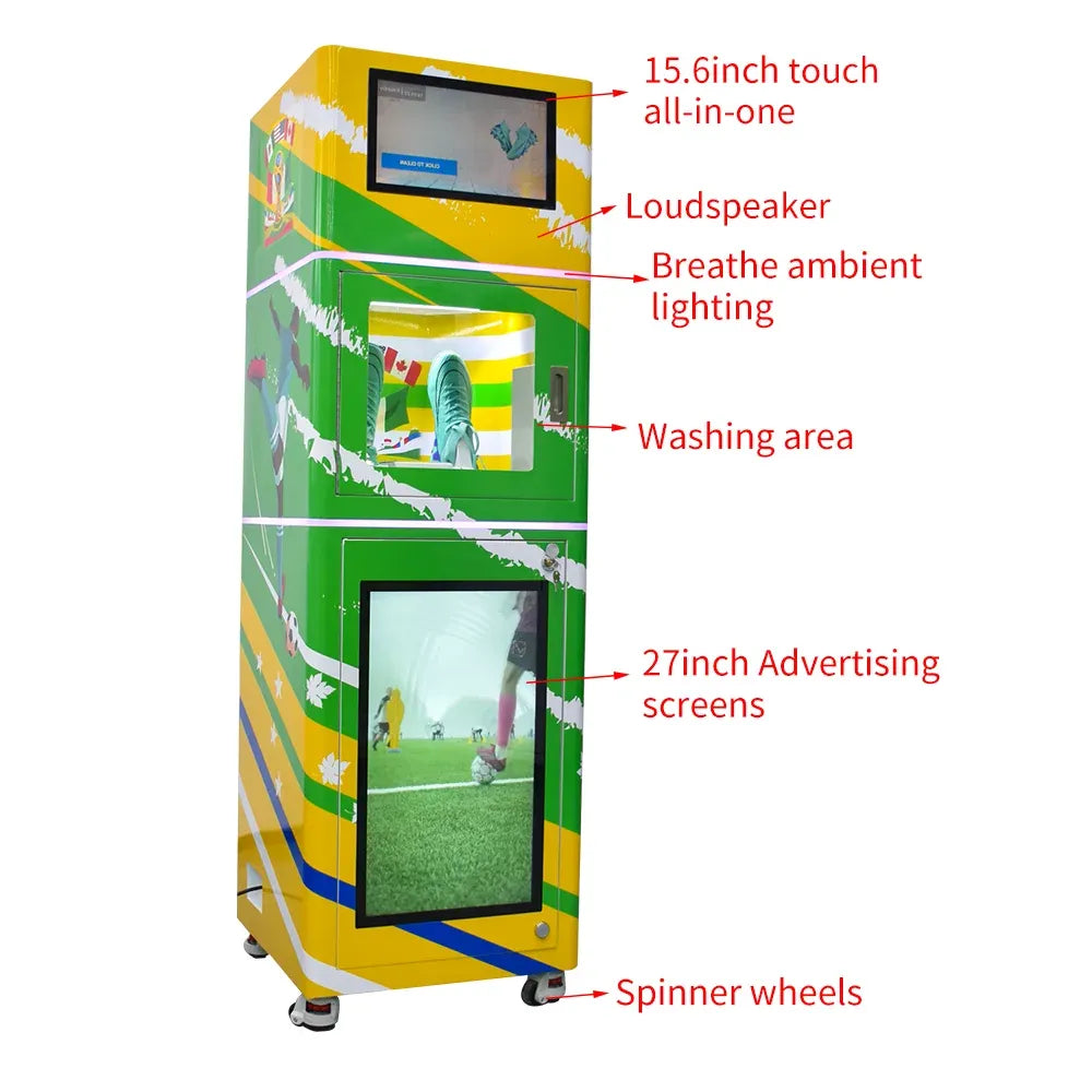 UPUS Smart Commercial Shoe Washer Machine with UVC Sterilization & Drying High-Efficiency Vending Machine