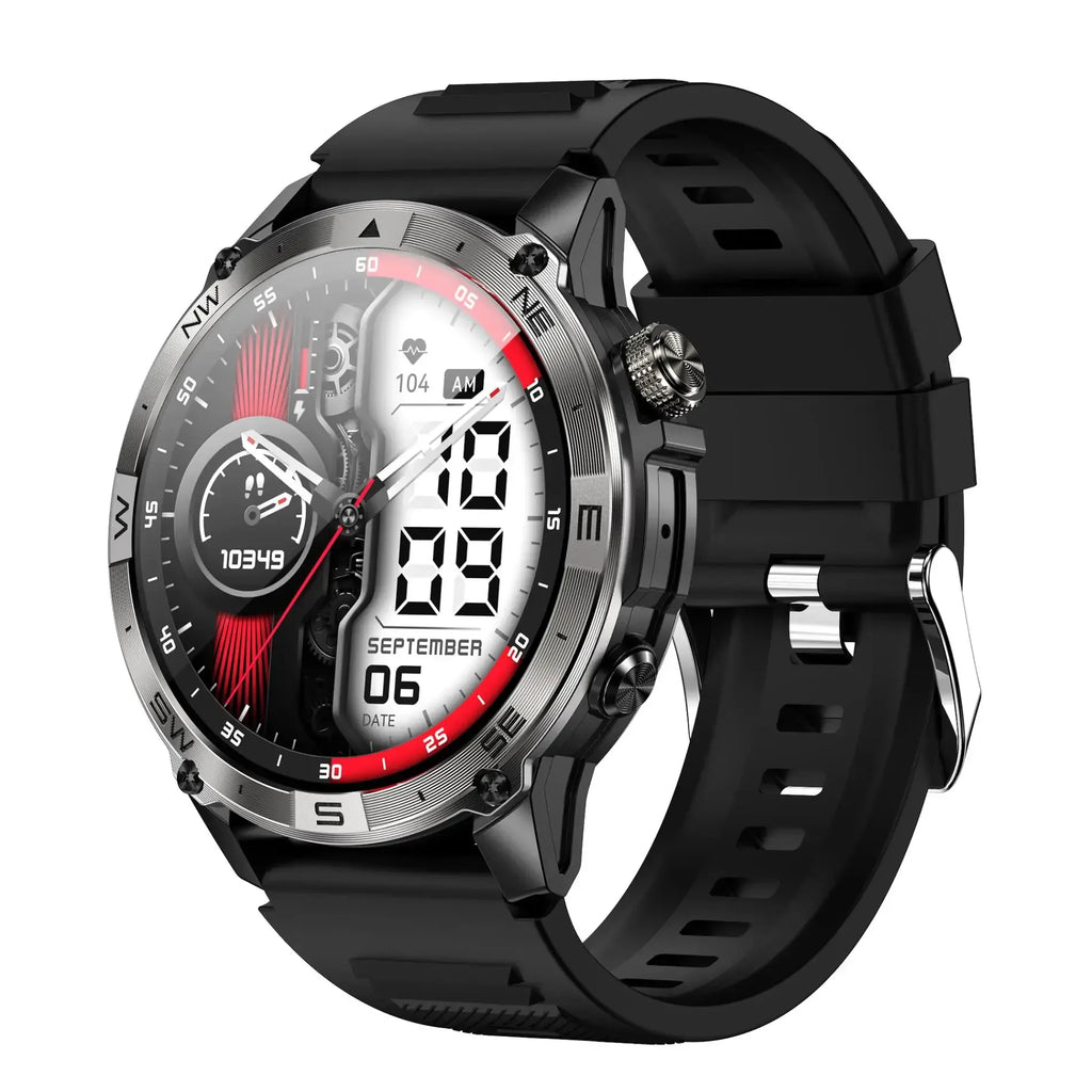 GPS Smart Watch & Fitness Tracker HK08 - AMOLED Display Black My Store
