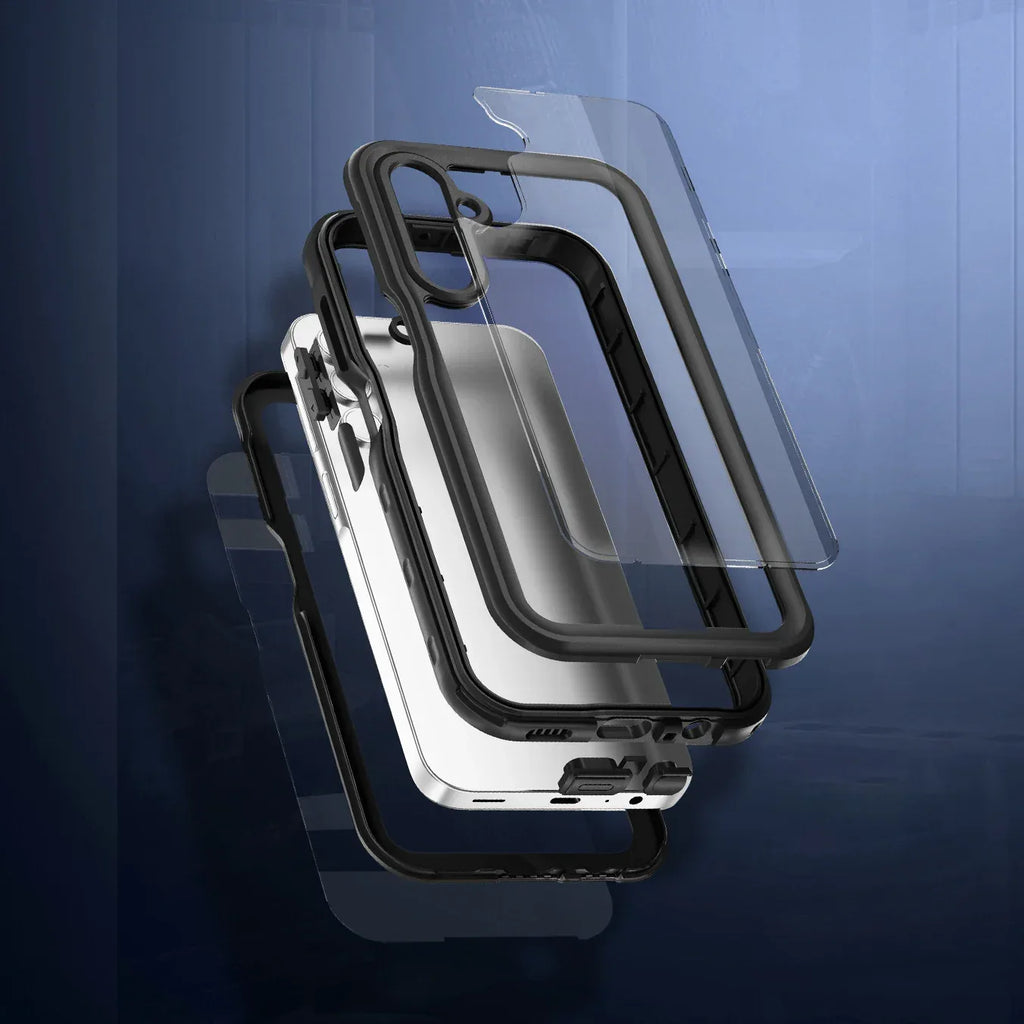 iPhone 15 Plus Shockproof Case - Full Body Protective Cover with 9H Hardness Tidesmit