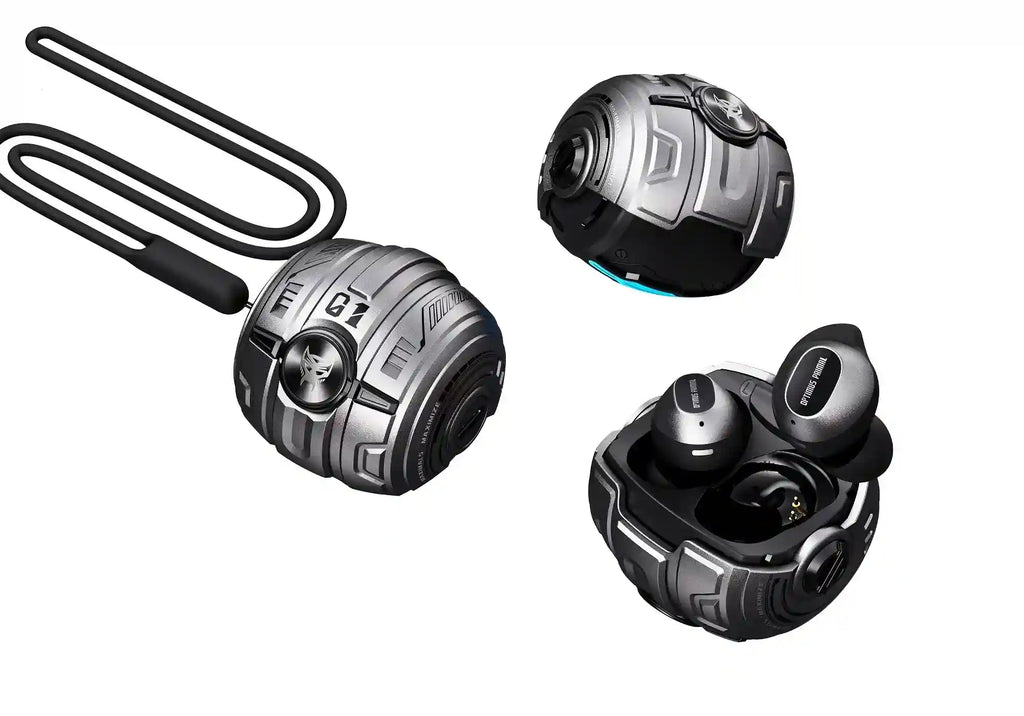 Mecha Gaming Earbuds TWS Metal Design | 30H Play | Tidesmit Tidesmit