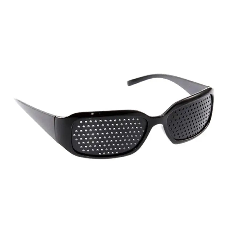 Pinhole Glasses for Natural Vision Training - Durable Black Frame Tidesmit