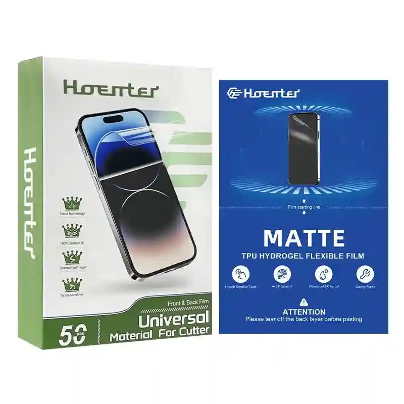 Hydrogel TPU Screen Protector 50pcs Set - Self-Healing Film by Tidesmit 50pcs TPU Matte Tidesmit