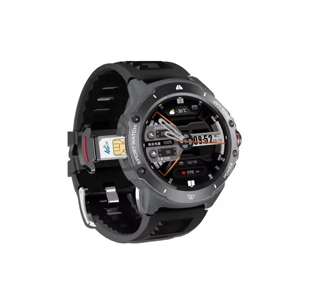 4G LTE Smartwatch with GPS and Fitness Tracker - Black My Store