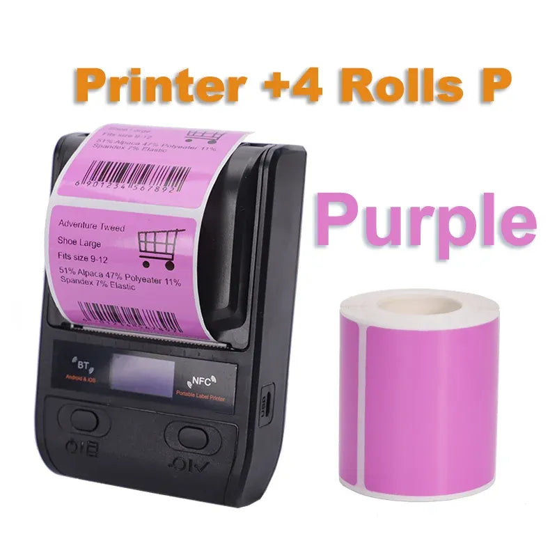 DETONGER DP23S label printer with purple label roll