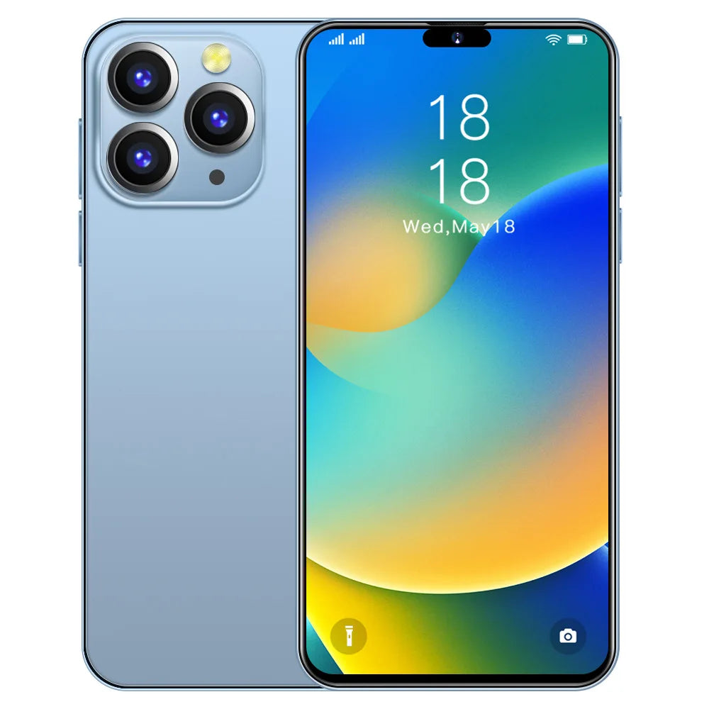 OEM 2024 I16 Pro Max 5G smartphone with 16GB RAM 1TB storage 7000mAh battery and 6.7 inch 120Hz LED display