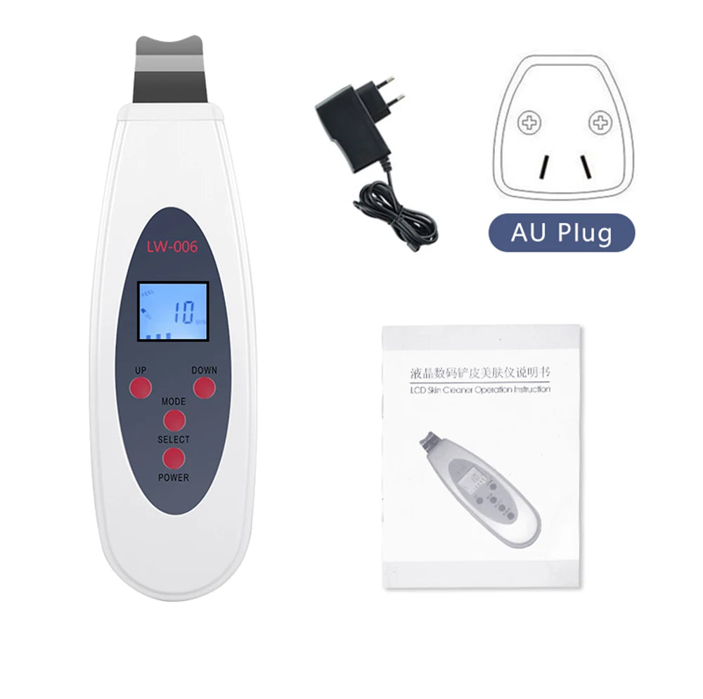 Ultrasonic Skin Scrubber - Professional Deep Pore Cleansing & Lifting Tool Scrubs Treatments Tidesmit