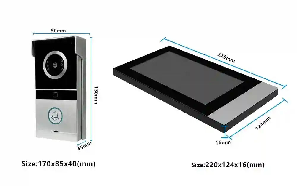 Smart WiFi Video Doorbell | 1080p HD Camera & Alexa Compatible Tidesmit