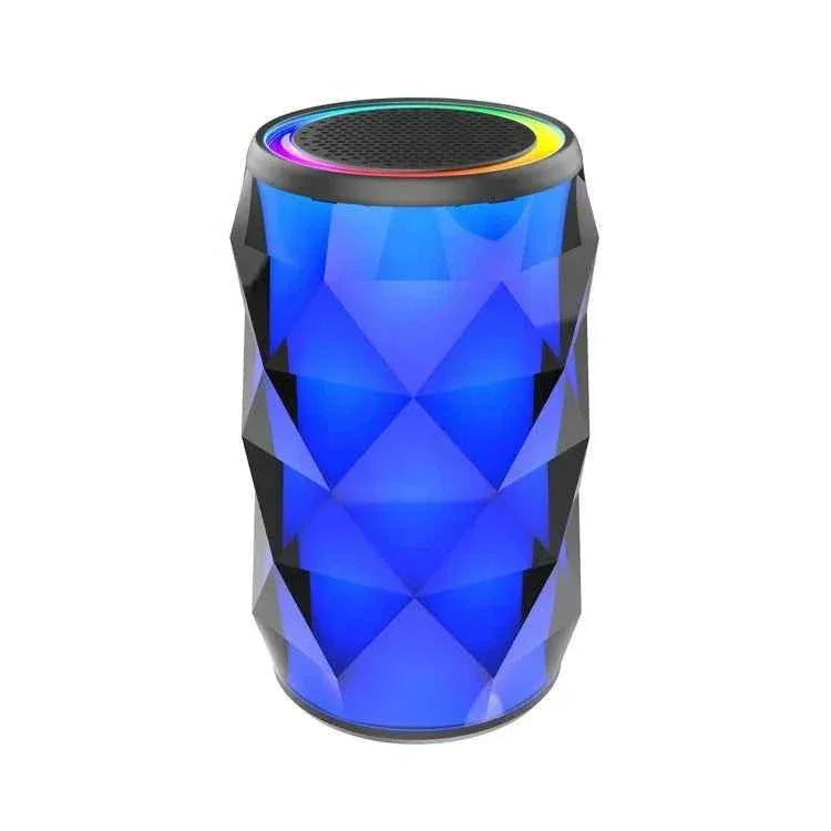 Portable Bluetooth Speaker with LED Lights, Waterproof Wireless Audio - Gray My Store
