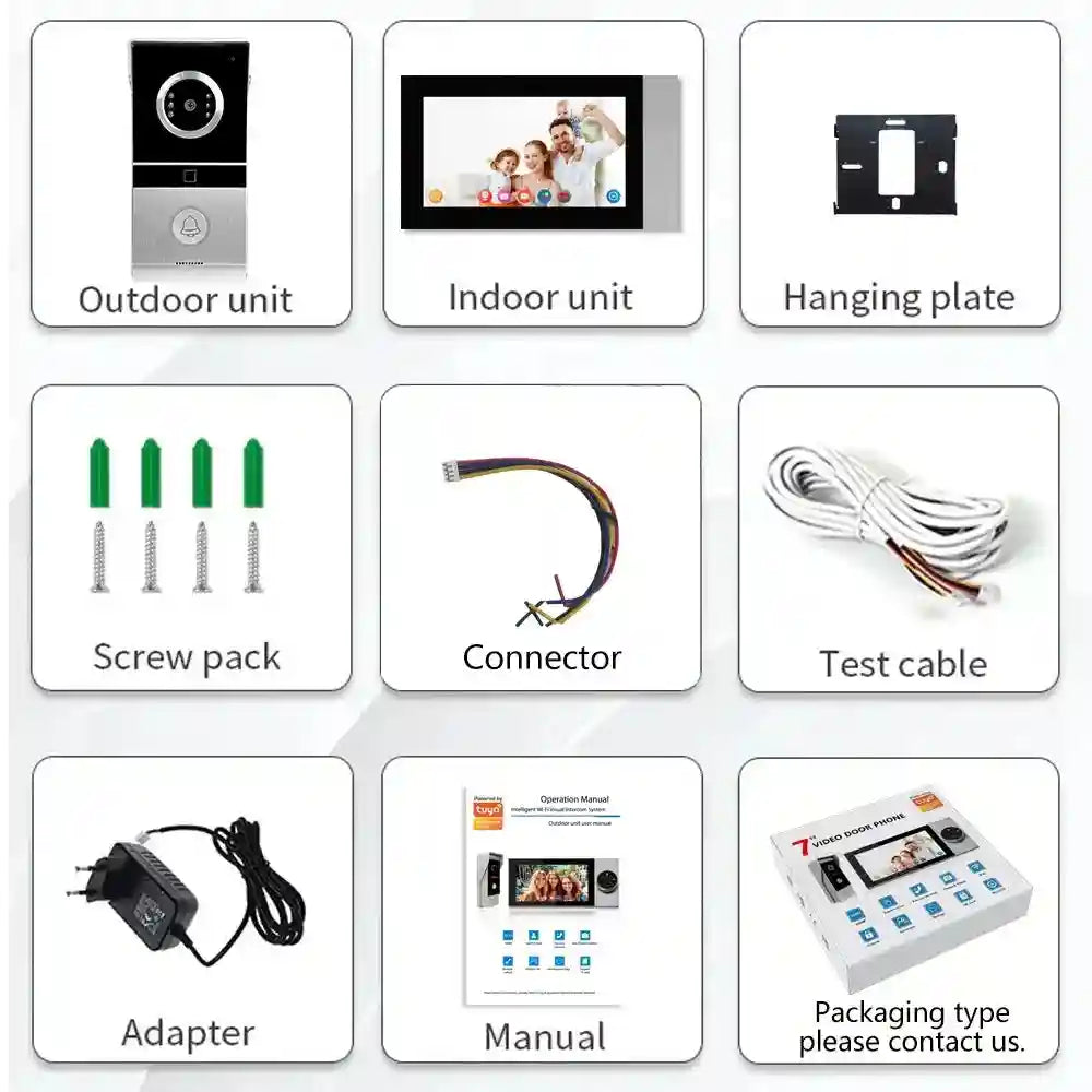Smart WiFi Video Doorbell | 1080p HD Camera & Alexa Compatible Tidesmit
