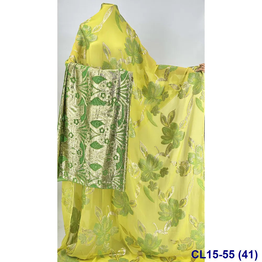 Lisami RTS Luxury Silk Fabric Elegant Multi-Color 3D Metallic Handcut for Dresses Weddings and Curtains