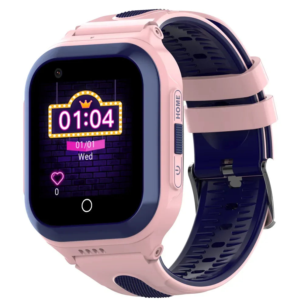 4G Kids GPS Smartwatch with Video Camera - Pink - Water Resistant Pink My Store