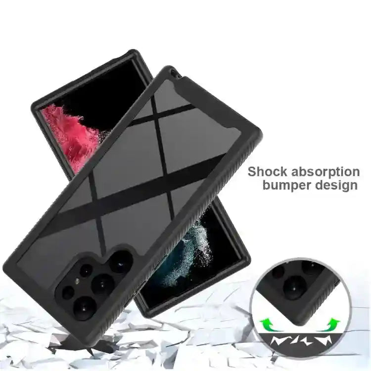 Samsung Galaxy S23 Ultra Hybrid Shockproof Case - Durable Slim Protection Tidesmit