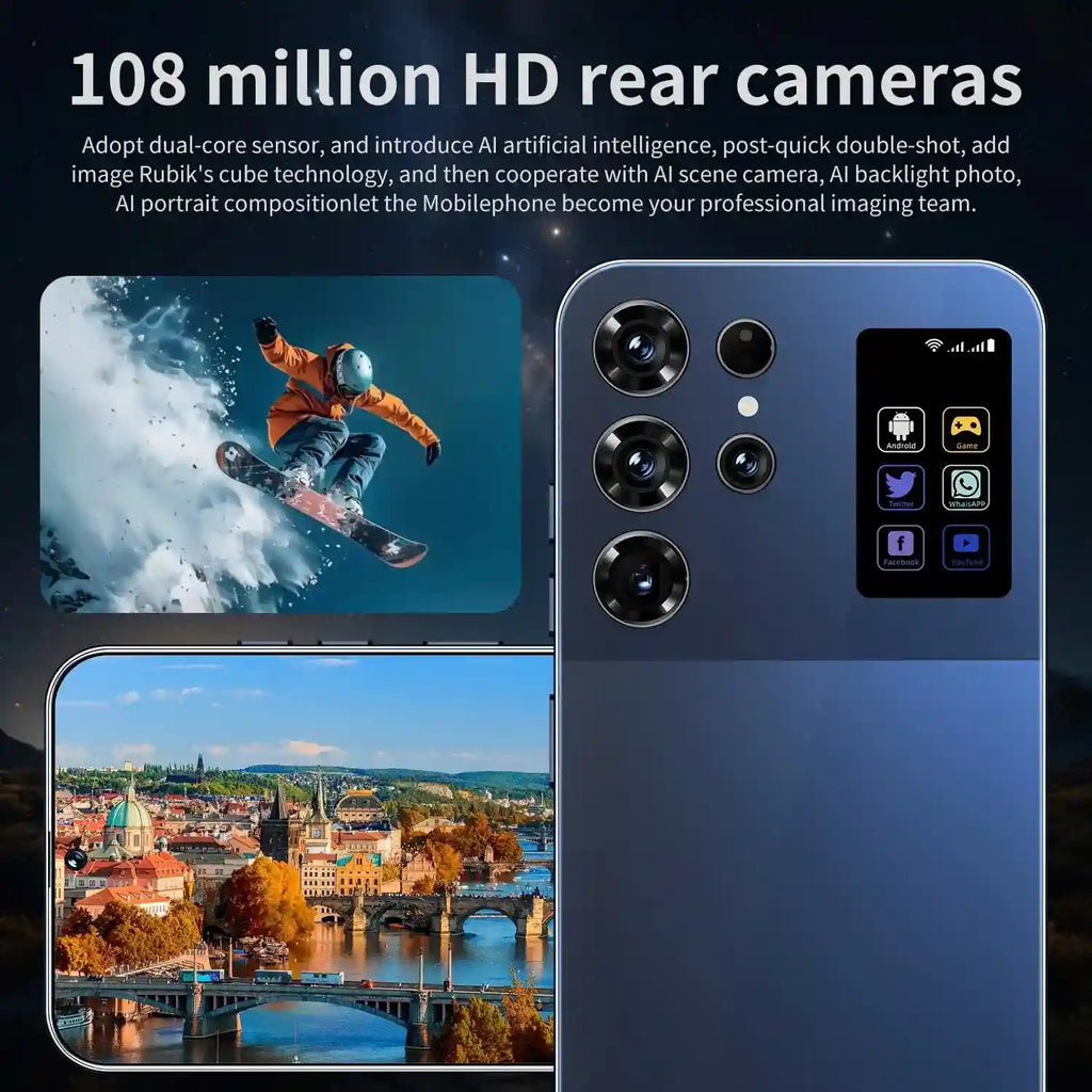 S26 Ultra 5G Smartphone 16GB RAM 1TB Storage - Unlocked Dual SIM Tidesmit
