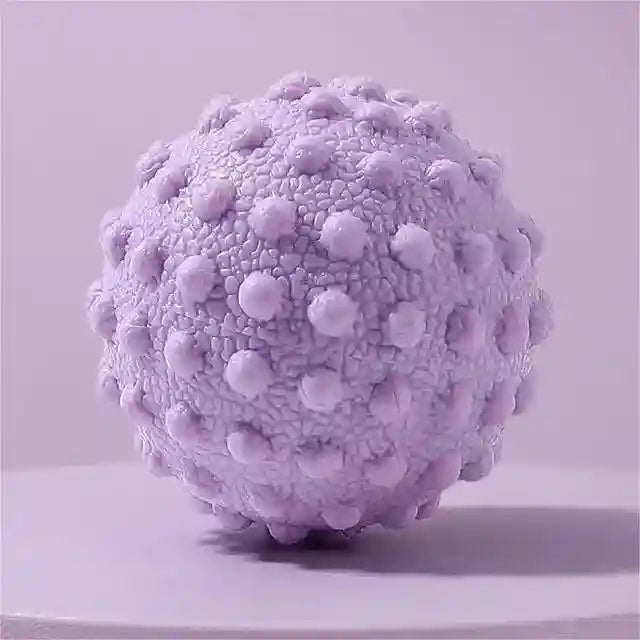 Spiky Yoga Massage Ball 45mm TPR | Professional Deep Tissue Relief Purple Tidesmit