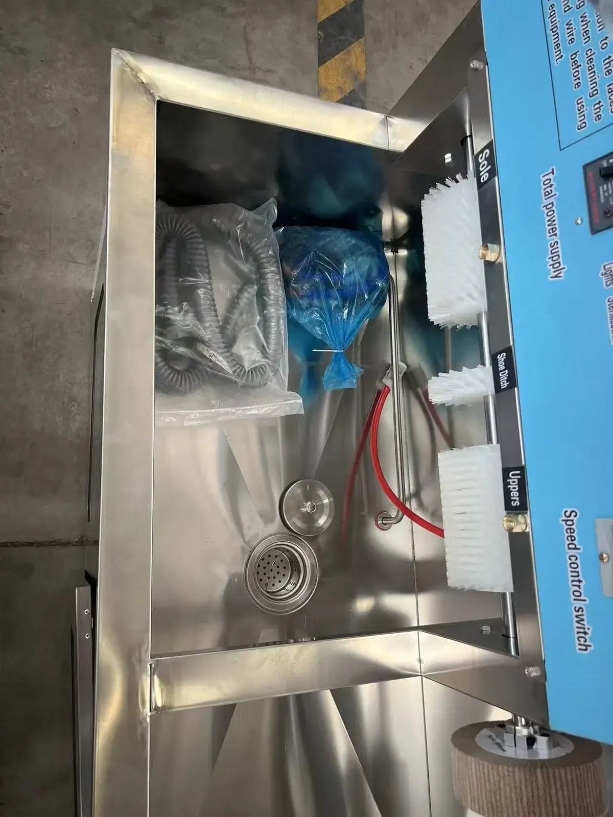 Semi Automatic Commercial Laundry Shoe Washer and Dryer Combo Electric Shoes Washing Drying Equipment for Business