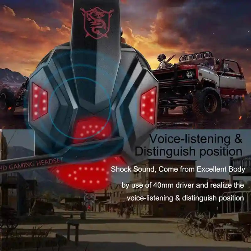 Wired Gaming Headset with Microphone - 7.1 Surround Sound for PC and PS5 Tidesmit