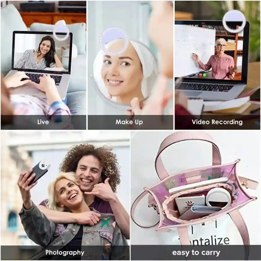 LED Selfie Ring Light with 36 Dimmable Bulbs - Tidesmit Tidesmit