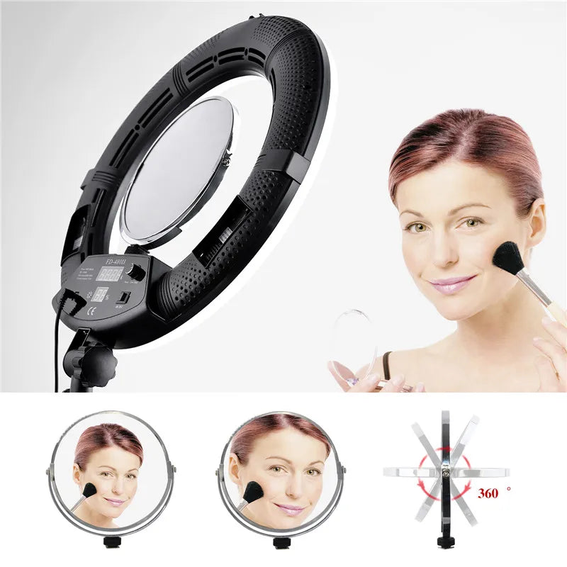 18-Inch LED Ring Light Kit - Adjustable Studio Content Creation Lighting Tidesmit