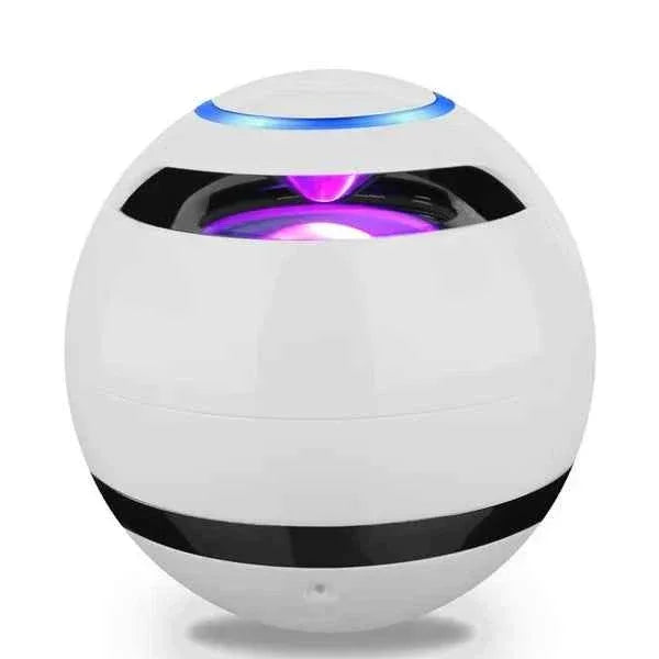 Portable Bluetooth Speaker with FM Radio, TF Slot & 360 Sound White My Store