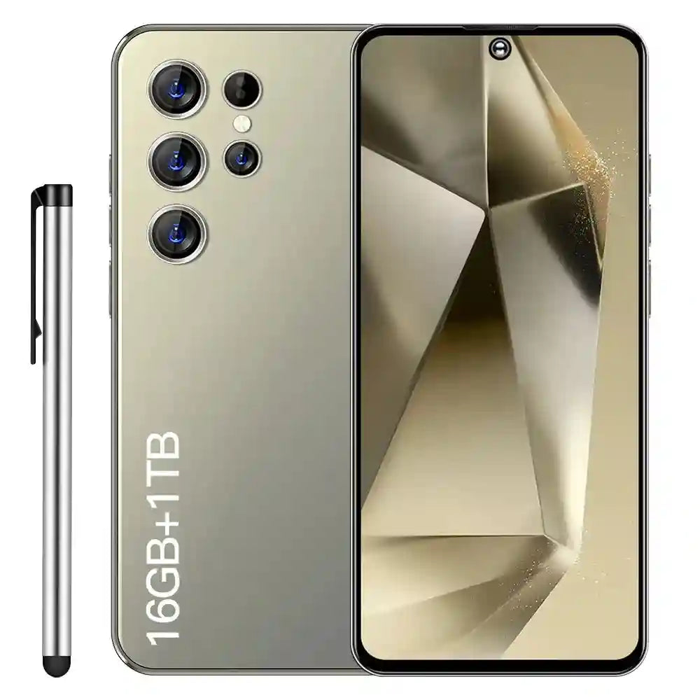 I14 S23 S25 Ultra 48.0Mp Front Camera Smartphone Manufacturer With Great Price Cellphone Smart Phone Gold 16g 1TB Tidesmit