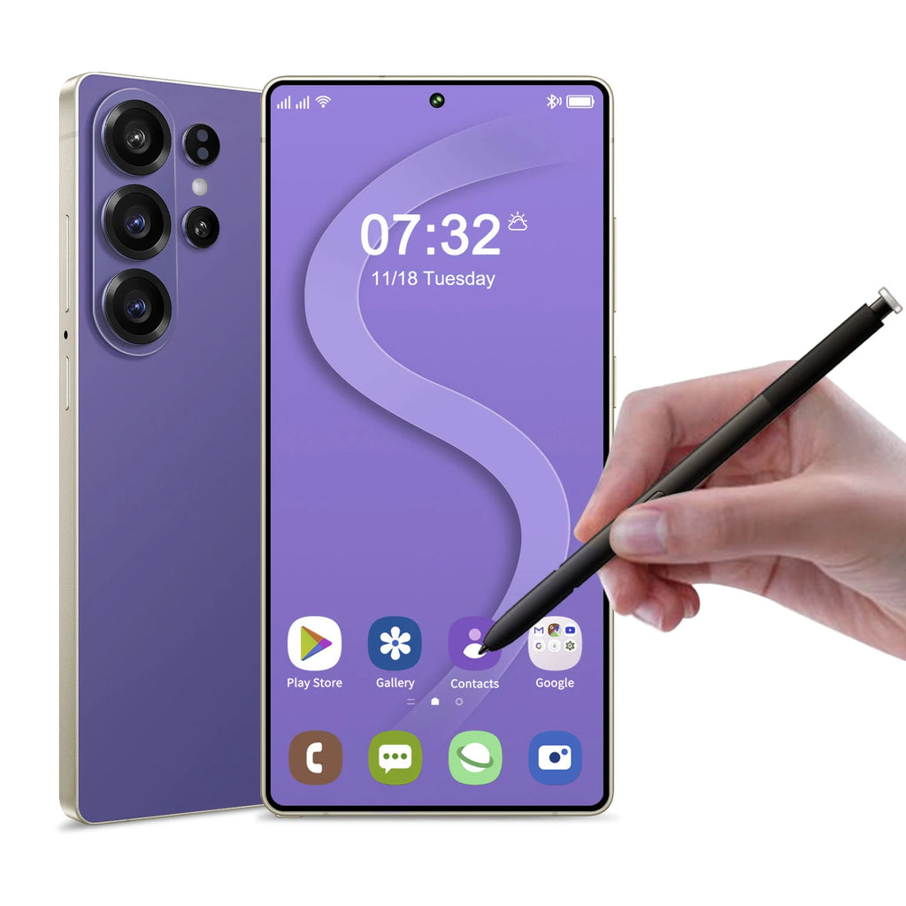 S26 Ultra 5G smartphone with 7.3-inch display 16GB RAM and 1TB storage showing side profile view