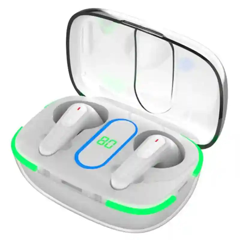 Tidesmit Wireless Gaming Earbuds Bluetooth 5.3 HiFi Bass Stereo White Tidesmit