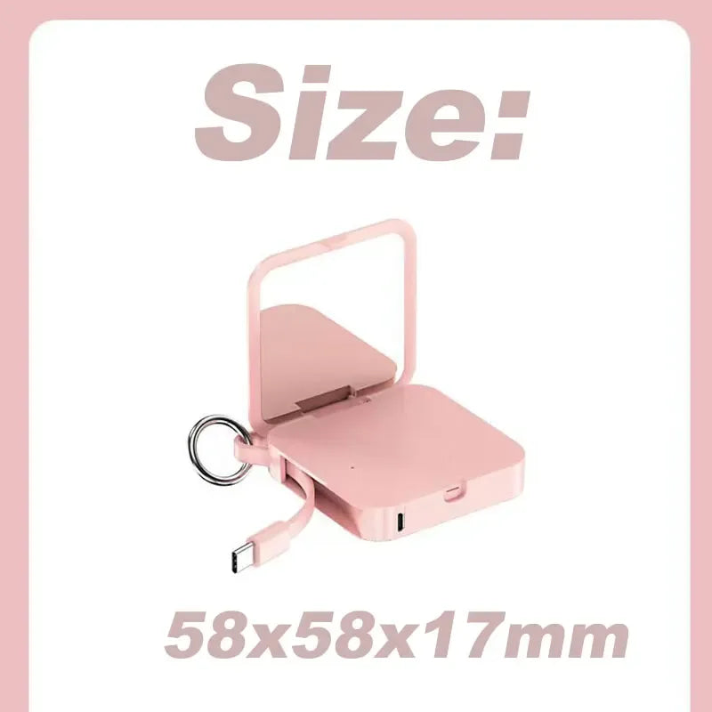 Portable Charger 5000mAh Keychain - Compact Fast Charging Battery Pack Tidesmit