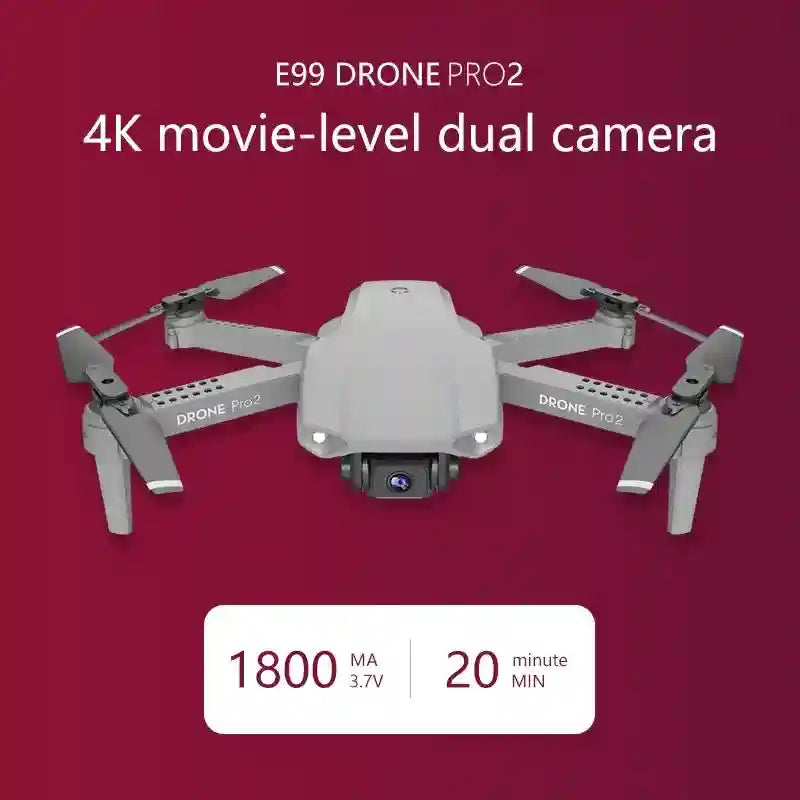 4K Camera Drone with FPV Transmission - Dual Lens Foldable GPS Drone Tidesmit