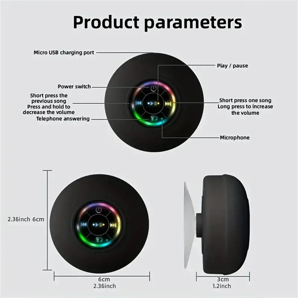 Portable Bluetooth Speaker - Waterproof Wireless Audio with Bass Boost My Store