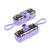 5000mAh Portable Fast Charging Power Bank with LED Display 5000mAh Purple(phone Plug) Tidesmit