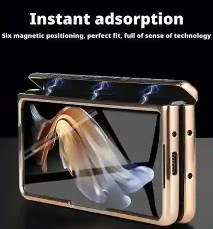 Samsung Galaxy Z Fold 6 Leather Case with Hinge Protection Tidesmit