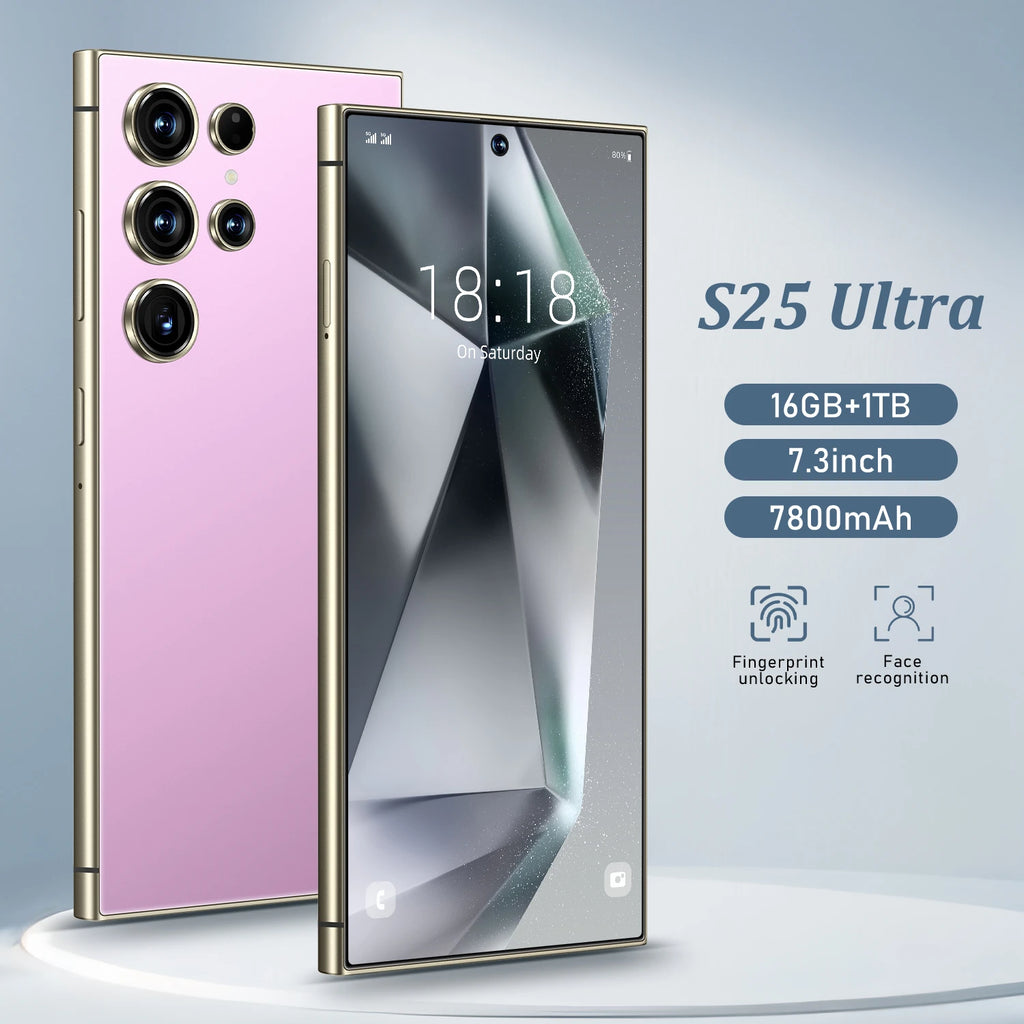 S25 Ultra 16GB 1TB 5G Smartphone - AMOLED Dual SIM Unlocked Tidesmit