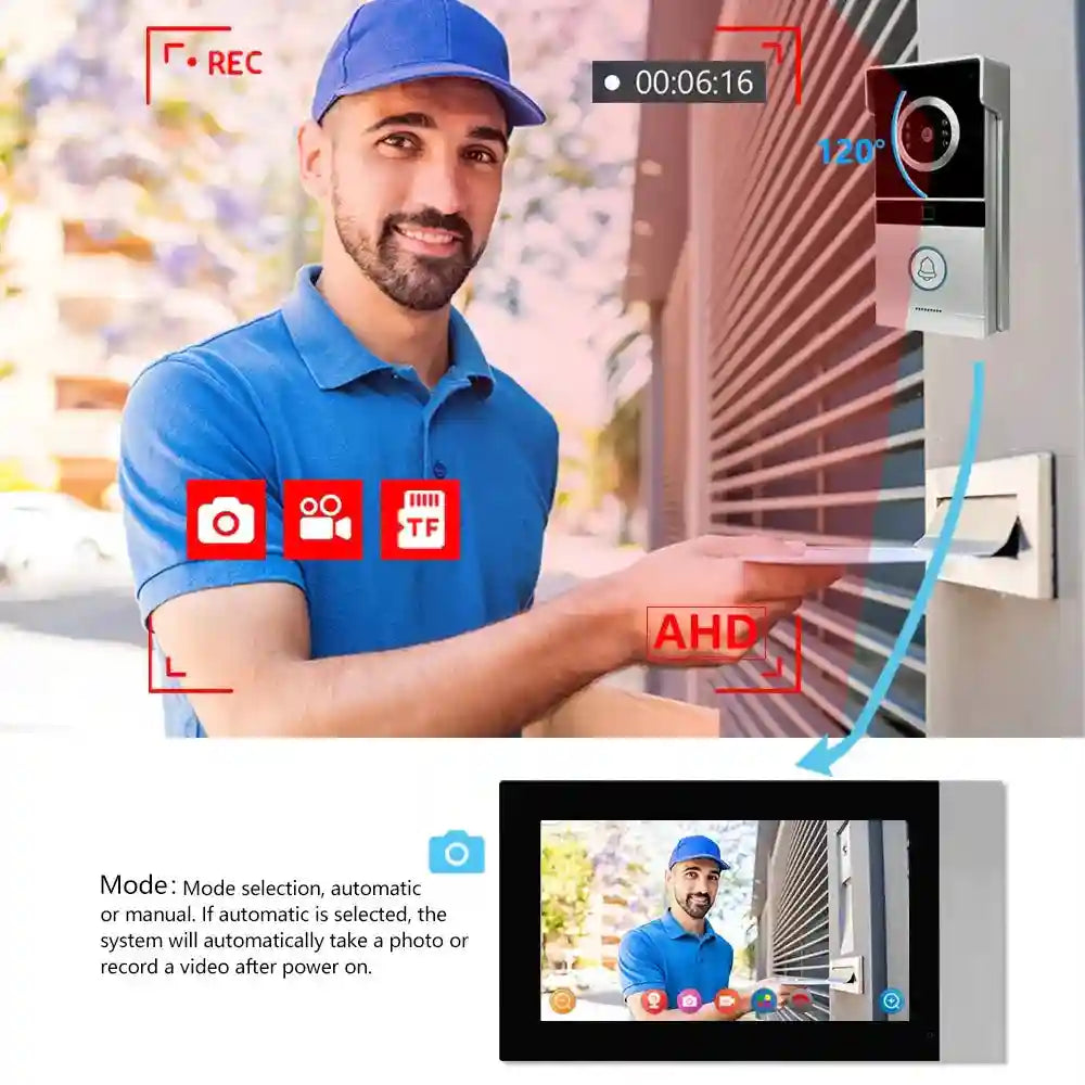 Smart WiFi Video Doorbell | 1080p HD Camera & Alexa Compatible Tidesmit